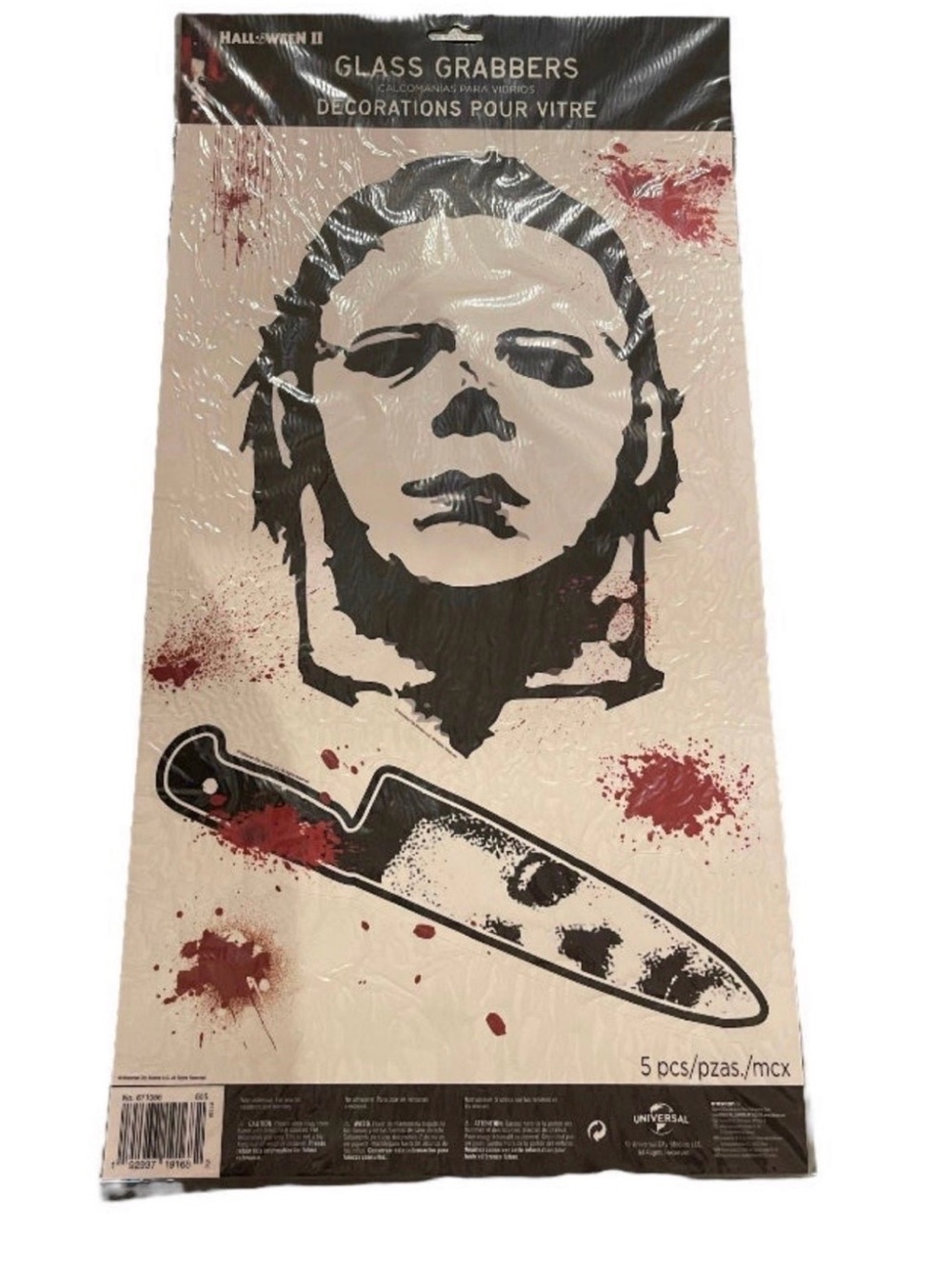 Halloween 2 Glass Grabbers Window Clings